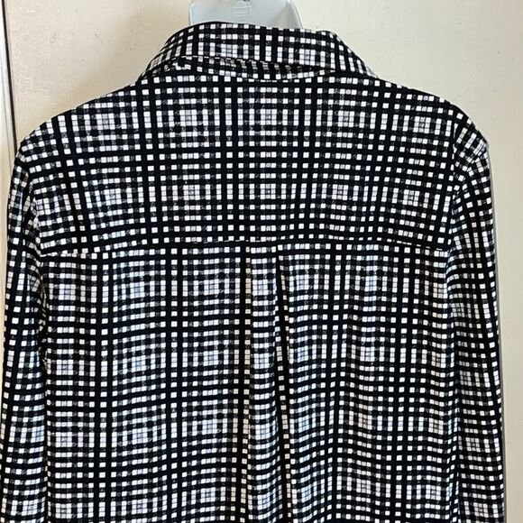 LYSSE Schiffer Button Down Shirt Top-M - Picture 6 of 10